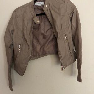 Faux leather jacket
